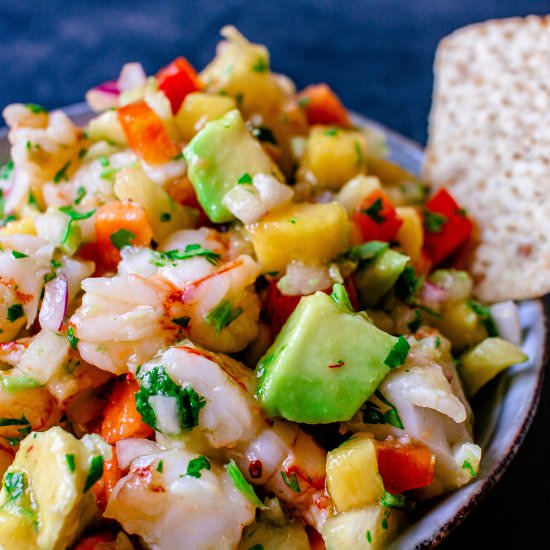 Easy Tropical Shrimp Salad