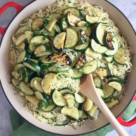 Zucchini & Pasta Noodles