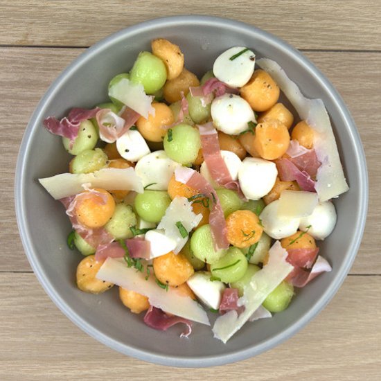 Melon Cantaloupe Prosciutto Salad