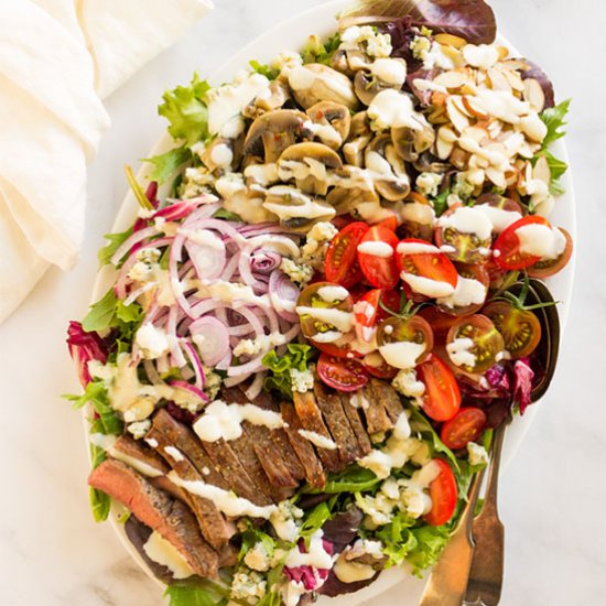 loaded steak salad