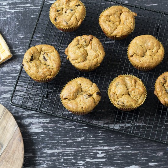 Carrot and banana muffins