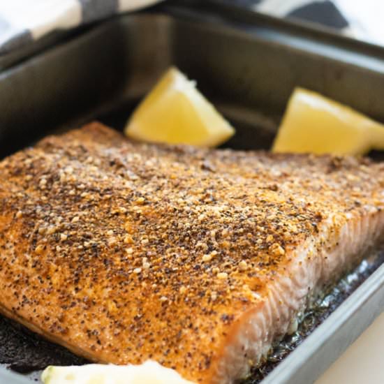 Oven-baked Lemon Pepper Salmon