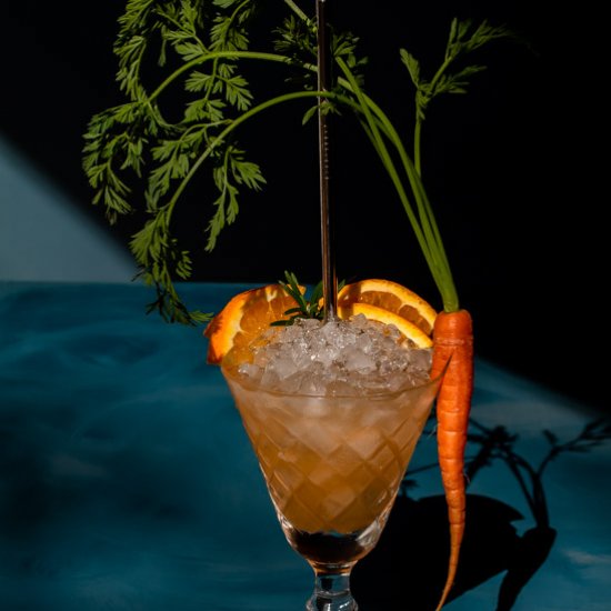 Carrot shrub daisy cocktail