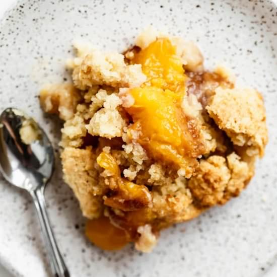 Gluten Free Peach Cobbler