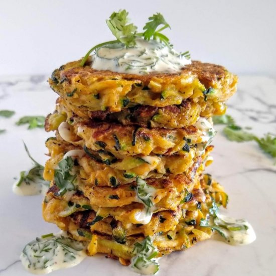 Mexican Spiced Zucchini Fritters