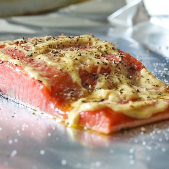 Baked Mustard Salmon