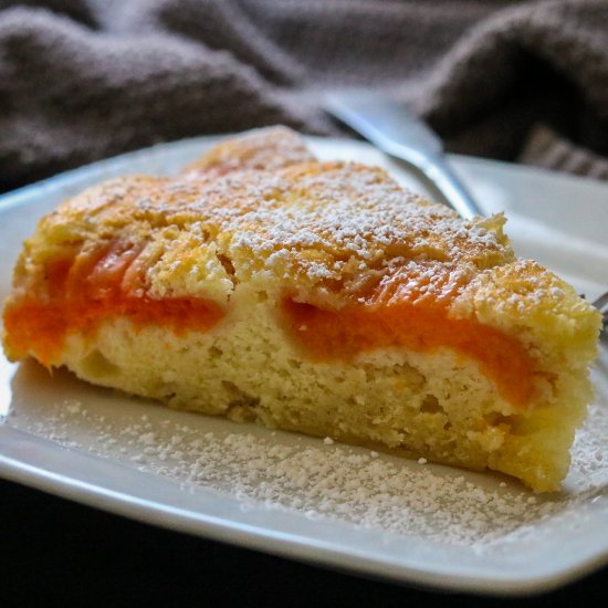 Apricot & Almond Upside Down Cake