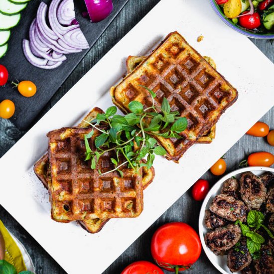 Falafel Waffles