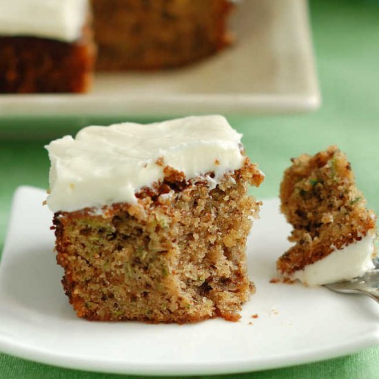 Zucchini Cake Cream Cheese Frosting