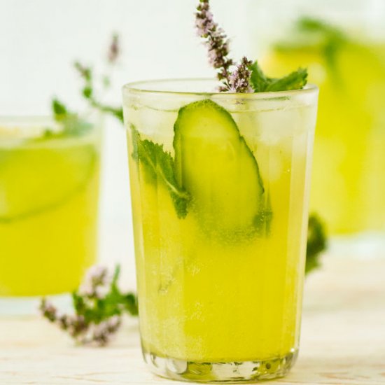 Sparkling Mint Cucumber Lemonade