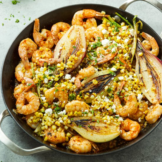 Shrimp Corn Skillet