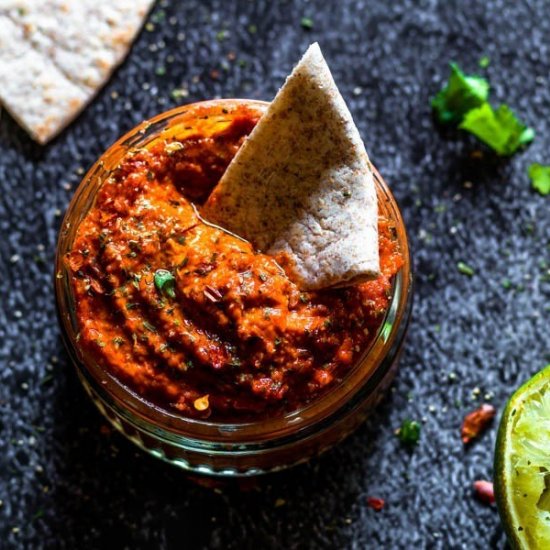 Red Pepper Cashew Dip