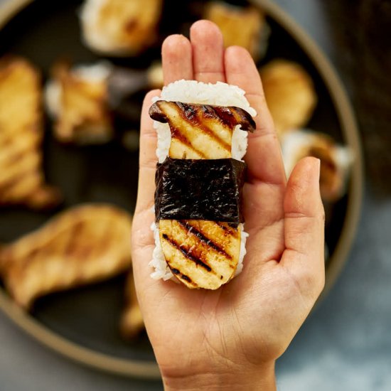 Grilled Trumpet Mushroom Sushi