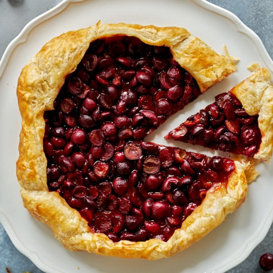 Sour Cherry & Honey Galette