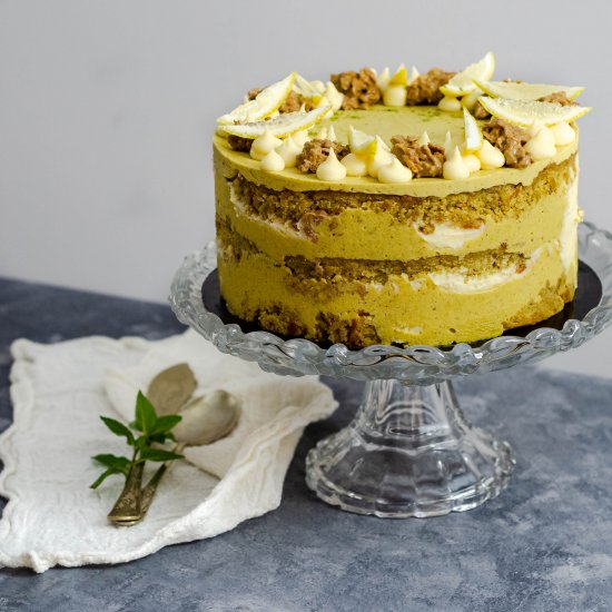 Momofuku Style Pistachio Citrus Cak