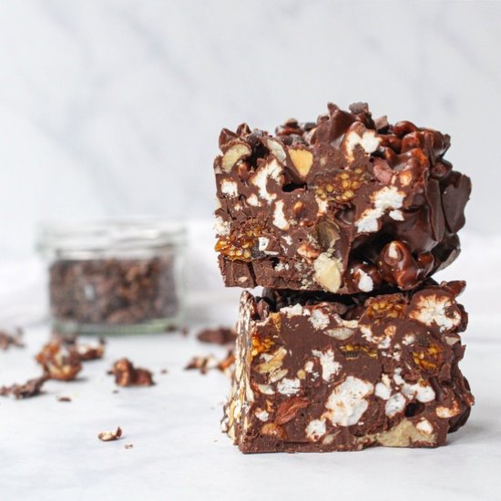 Popcorn Goldenberry Rocky Roads