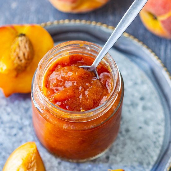 instant pot peach jam