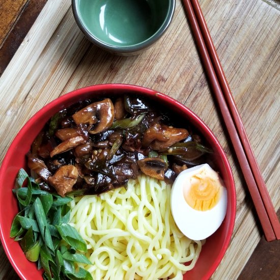 Ramen with Aubergine and chicken sa