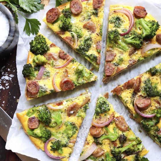 Sausage & Broccoli Frittata