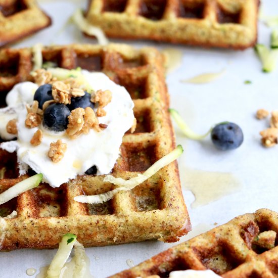 Gluten Free Zucchini Bread Waffles