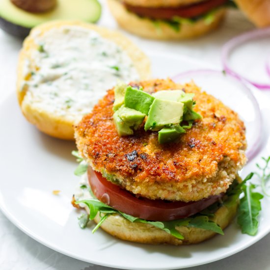 The Best Salmon Burgers