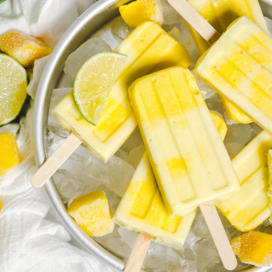 Pineapple Mango Popsicles