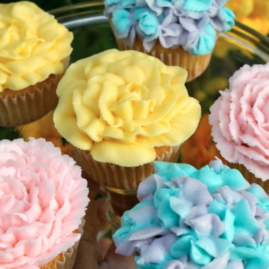 flower cupcakes