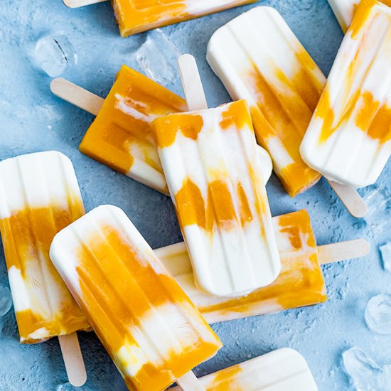 Mango Yogurt Popsicles