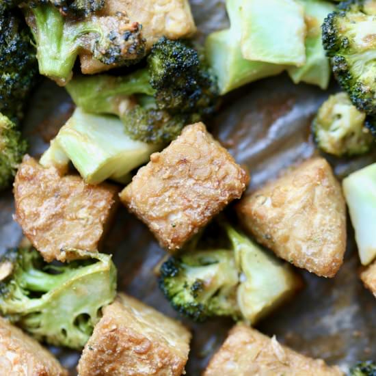 Tempeh & Broccoli Sheet Pan Dinner