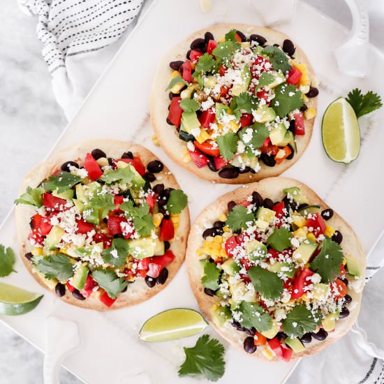 Roasted Vegetable Tostadas