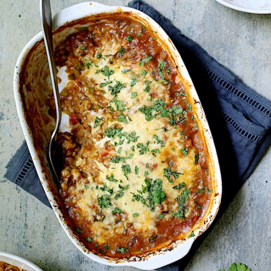 SW Lentil & Brown Rice Bake