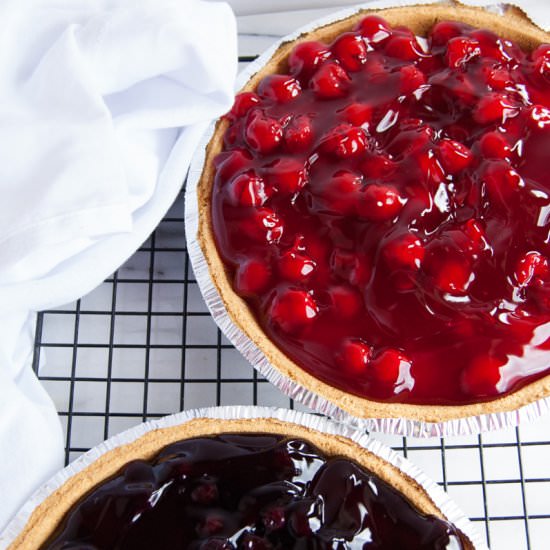 No Bake Cherry Cheesecake Pie