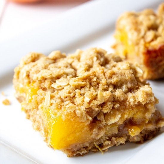 Peach Crumb Bars