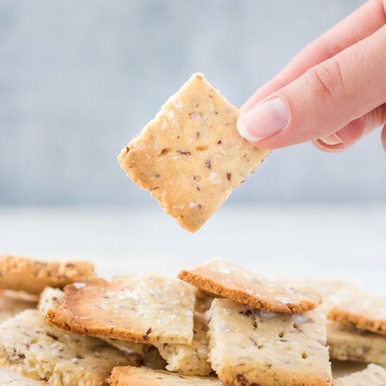 Easy Almond Flour Crackers (GF)