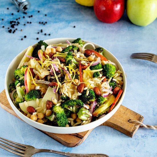 Orzo Salad w/ Roasted Broccoli