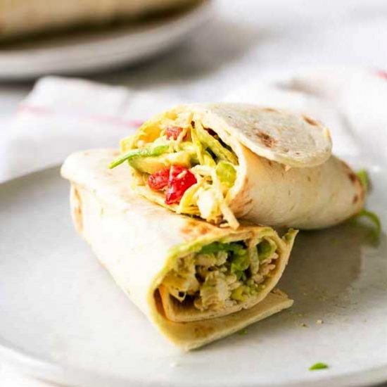 Chicken salad wrap