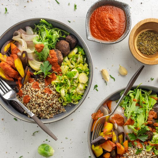 Shaved Brussels Sprouts Bowl