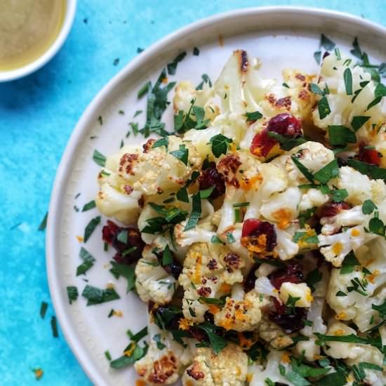 Roasted Cauliflower Salad