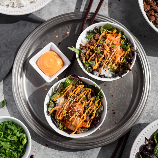 Korean Beef Bowls