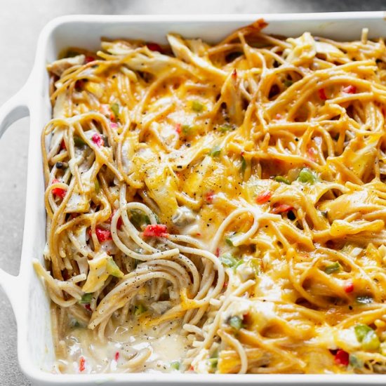 Healthy Chicken Spaghetti