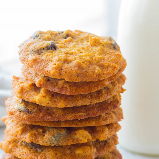 Chewy Cherry Granola Cookies