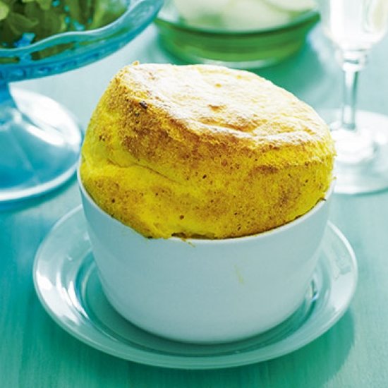 Pumpkin and parmesan soufflés