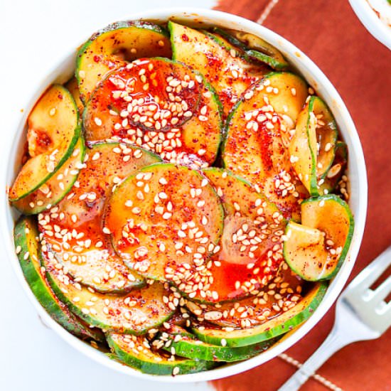 SPICY MARINATED CUCUMBER SALAD