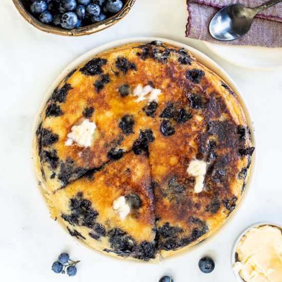 Giant Blueberry Pancake