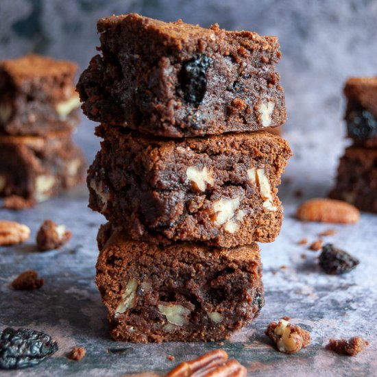 Cherry Brandy and Pecan Brownies