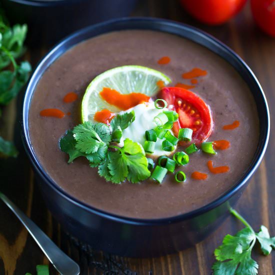 Black Bean Salsa Soup