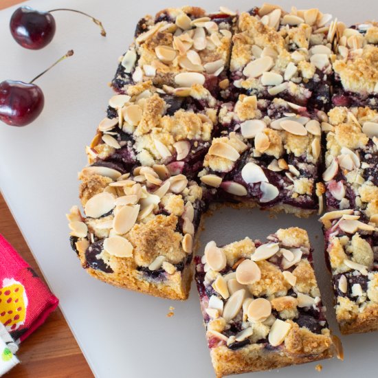 Sweet Cherry Almond Bars