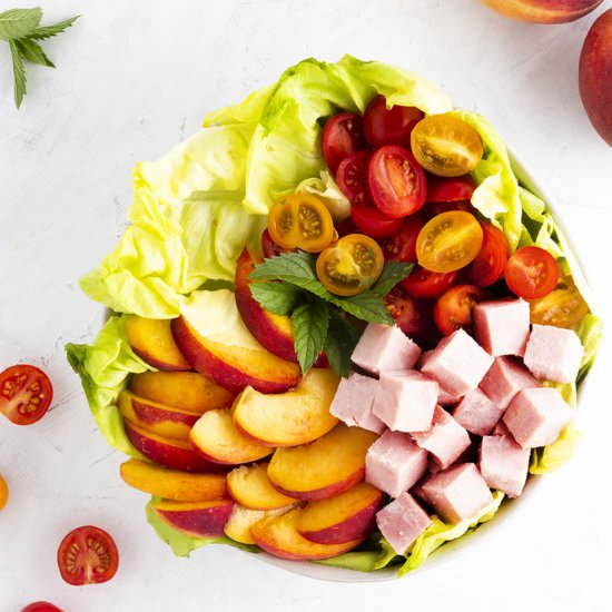 Peach, Tomato & Virginia Ham Salad