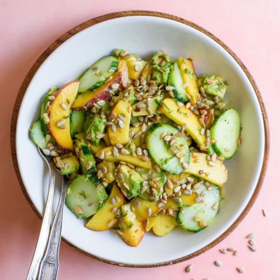 Avocado Peach Salad