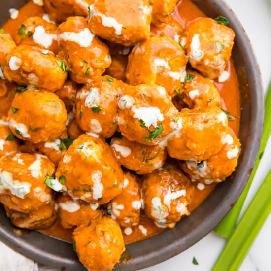 Buffalo Chicken Meatballs